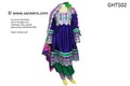 Blue Pashtun Singer Inspired Afghan Fashion Dress