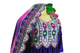 Blue Pashtun Singer Inspired Afghan Fashion Dress