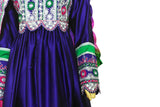 Blue Pashtun Singer Inspired Afghan Fashion Dress