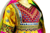 Buy Afghan Clothes In Yellow Color With Genuine Yakhan Dozi Needlework