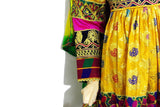 Buy Afghan Clothes In Yellow Color With Genuine Yakhan Dozi Needlework