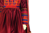 Afghan Singer Clothes In Burgundy Color Pathani Dress Muslim Nikah Frock