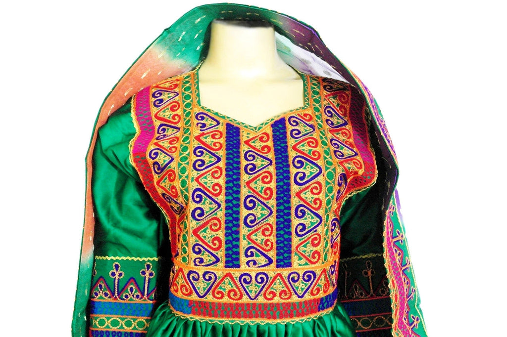 afghan pashtun bridal frock, afghan fashion