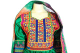 Buy Afghani Dress Online Pashtun Singer Clothes In Green Color