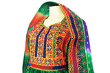 Buy Afghani Dress Online Pashtun Singer Clothes In Green Color
