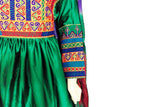Buy Afghani Dress Online Pashtun Singer Clothes In Green Color