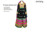 Beautiful Afghani Gown In Black Color Muslim Nikah Mehndi Clothes