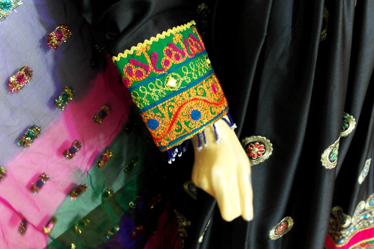 afghani gown, muslim bridal costume