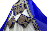 Pathani Dress In White Color Afghan Fashion New Clothes With Lace Work