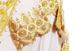 Afghan Singer Clothes In White Color Traditional Pashtun Bride Dress