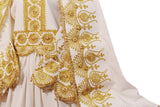 Afghan Singer Clothes In White Color Traditional Pashtun Bride Dress