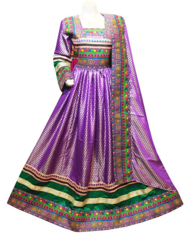 Elegant Afghan Long Dress