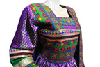hand embroidery work afghani dress
