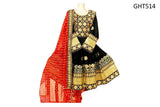 Afghani Bridal Dress In Black Golden And  Red Color Afghan Clothes