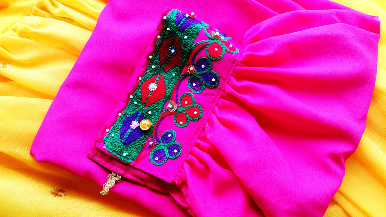 pashtun singer beads work dress