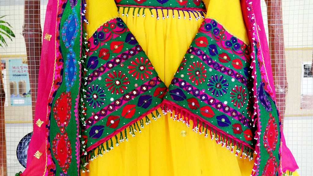 pashtun singer beads work clothes