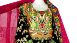 Muslim Bridal Frock Pashtun Singer Black Clothes Afghani Dress