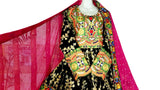 Muslim Bridal Frock Pashtun Singer Black Clothes Afghani Dress