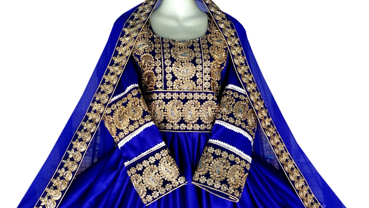 afghani clothes in high low design