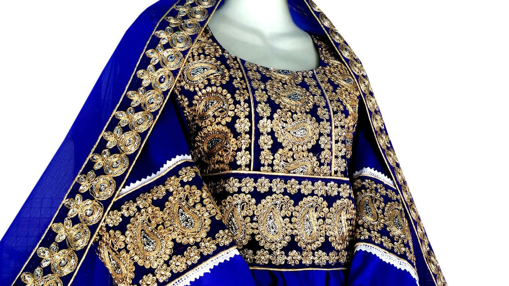 pathani dress with lace work