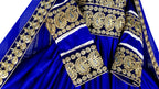 afghan traditional clothes in blue color