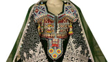 Afghan Fashion New Dress In Green Velvet Best Afghani Clothes Online