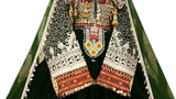 Afghan Fashion New Dress In Green Velvet Best Afghani Clothes Online