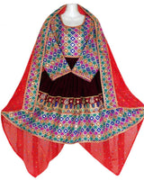 Afghan Bridal Embroidered Gown Dress