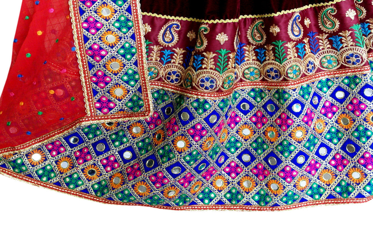 mirrors work afghan fashion dress