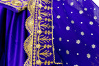 afghan stylish frock in blue color