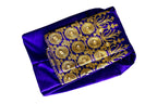afghan brides blue dress with golden zari work