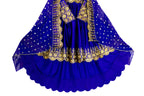 muslim wedding dress in high low design