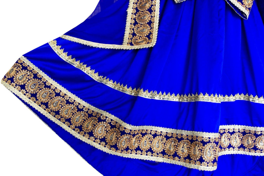 afghan clothes in blue color
