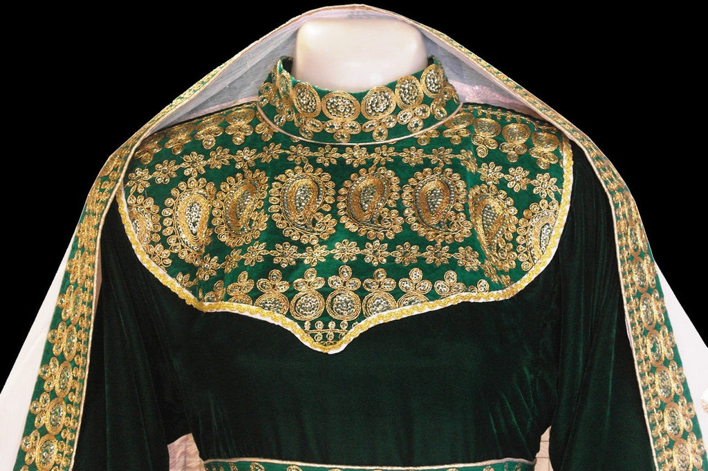 pashtun singer frock with lace work