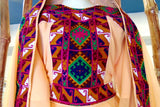Traditional Afghan Clothes Pashtun Bridal Dress In Peach Color Fabric