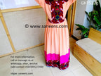 pathani dress in peach color