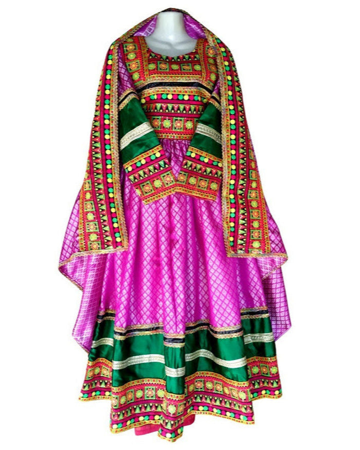 Elegant Afghan Bridal Dress