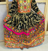 Pakhtoon Aroosi Dress In Black Color Afghan Libas