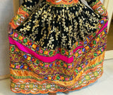 Pakhtoon Aroosi Dress In Black Color Afghan Libas