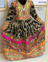Pakhtoon Aroosi Dress In Black Color Afghan Libas