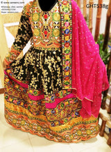 Pakhtoon Aroosi Dress In Black Color Afghan Libas