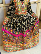 Pakhtoon Aroosi Dress In Black Color Afghan Libas