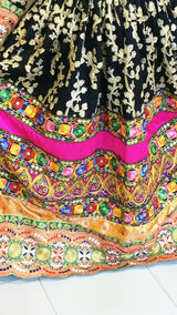 Pakhtoon Aroosi Dress In Black Color Afghan Libas