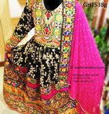 Pakhtoon Aroosi Dress In Black Color Afghan Libas