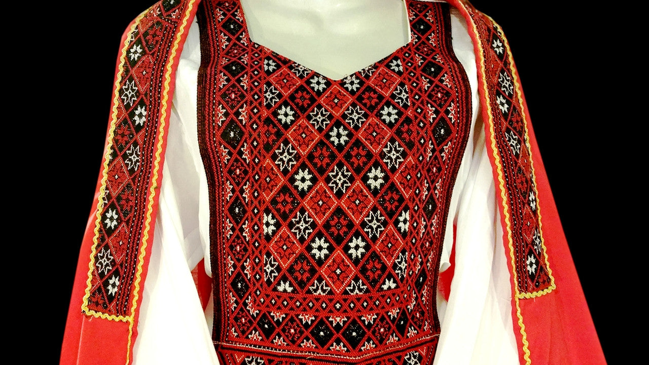 afghan embroidery work dress