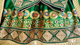 Muslimah Fashion Afghan Dress In Green Color Pashtun Aroosi Clothes