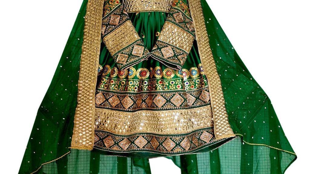 afghan fashion green dress online