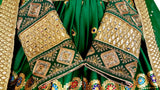 Muslimah Fashion Afghan Dress In Green Color Pashtun Aroosi Clothes