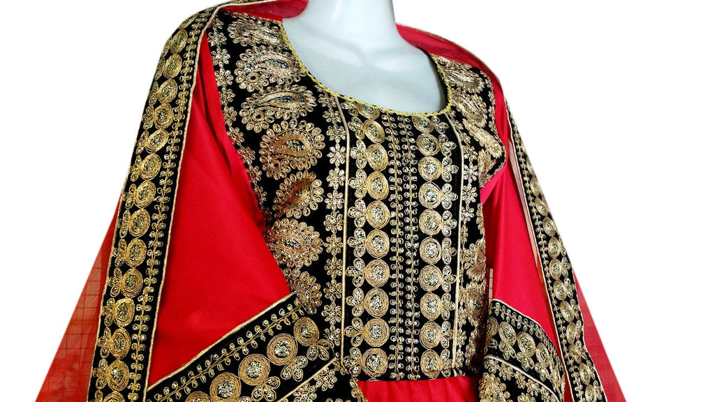 pashtun bridal frock