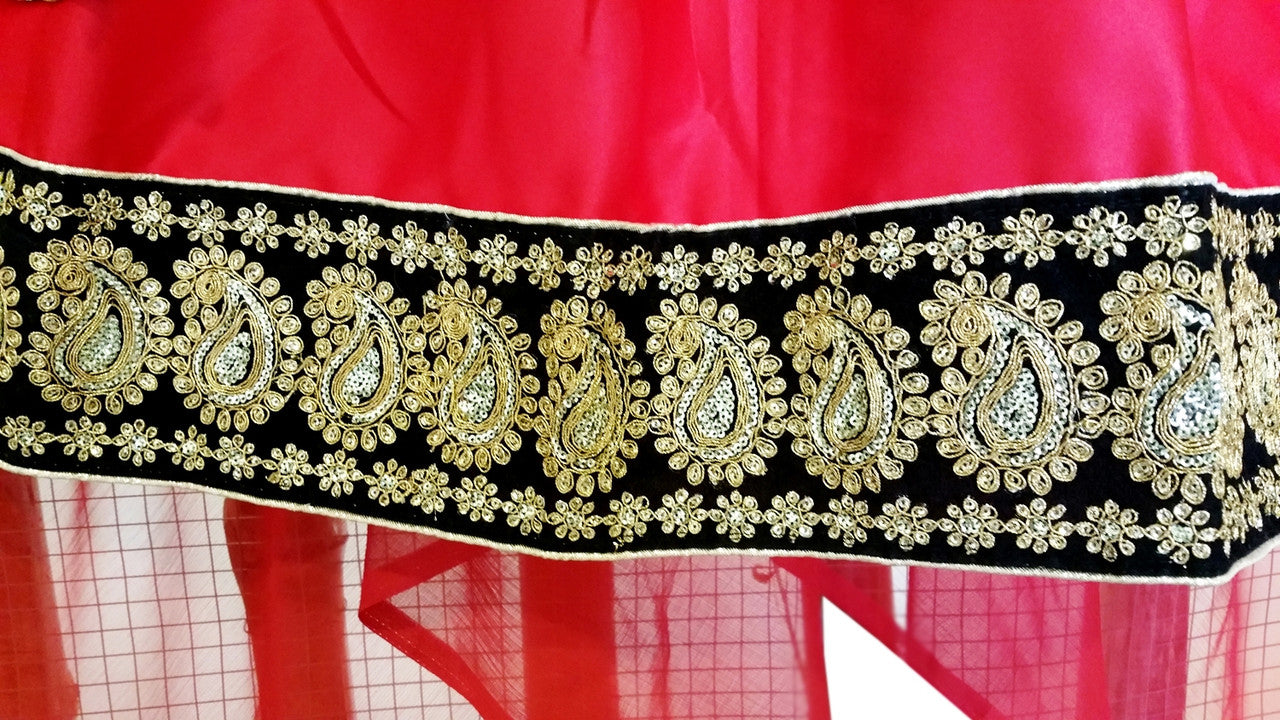 tribal fashion dress with lace work